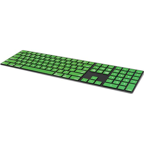 Green Carbon Fiber Specialty Material Magic Keyboard with Numeric Keypad Skin