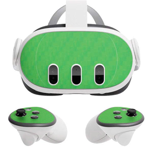 Green Carbon Fiber Specialty Material Meta Quest 3 Skin
