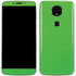 Green Carbon Fiber Specialty Material Moto E5 Plus Skin