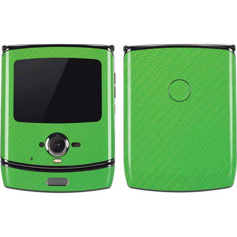 Green Carbon Fiber Specialty Material Motorola RAZR Skin