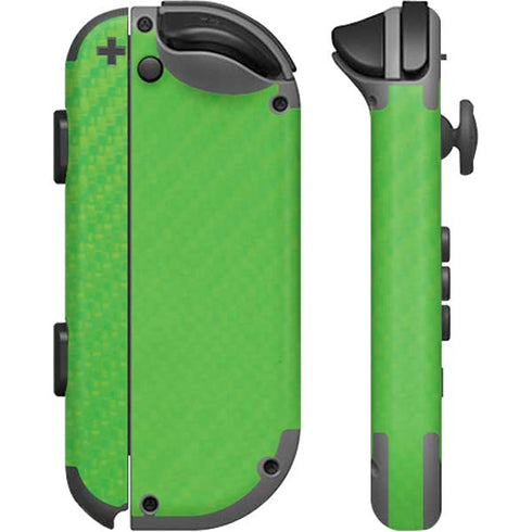 Green Carbon Fiber Specialty Texture Material Nintendo Joy-Con (L/R) Controller Skin