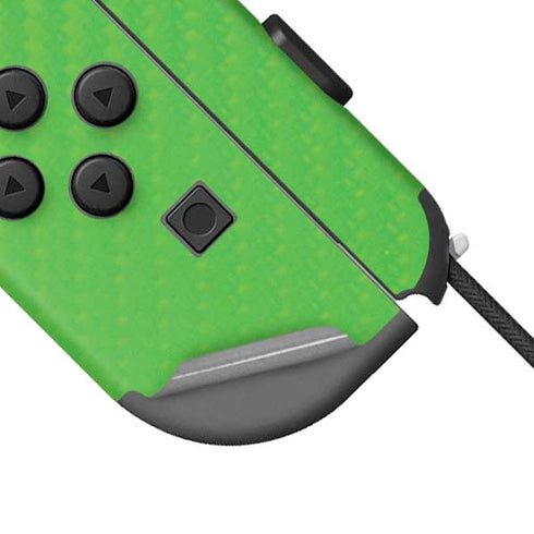 Green Carbon Fiber Specialty Texture Material Nintendo Joy-Con (L/R) Controller Skin