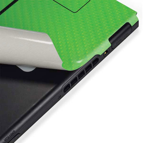 Green Carbon Fiber Specialty Material Nintendo Switch Bundle Skin