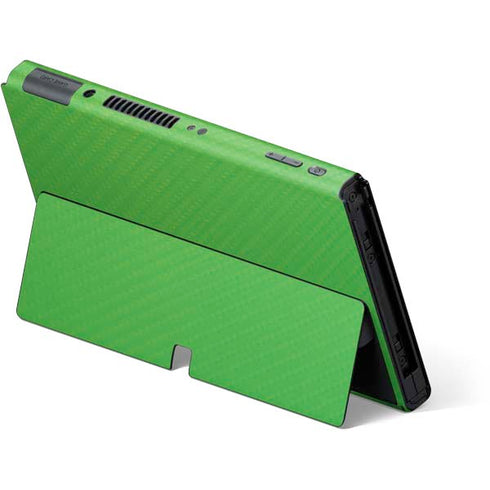 Green Carbon Fiber Specialty Material Nintendo Switch OLED (2021) Skin