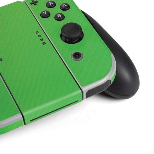 Green Carbon Fiber Specialty Material Nintendo Switch OLED (2021) Skin