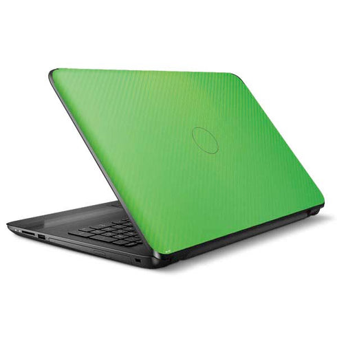 Green Carbon Fiber Specialty Texture Material HP Notebook Skin