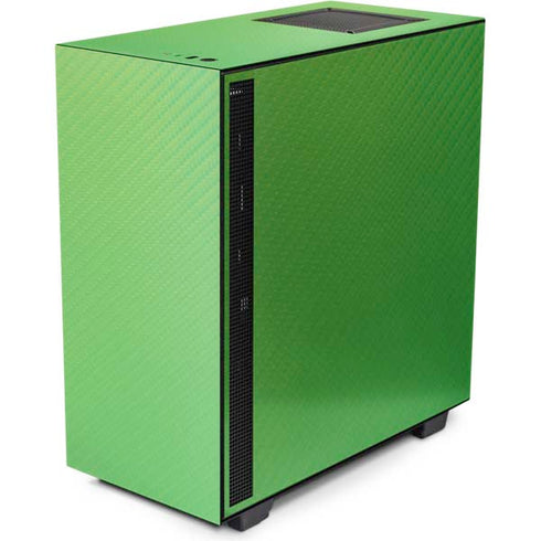 Green Carbon Fiber Specialty Material NZXT H510 Compact ATX Mid-Tower Case Skin
