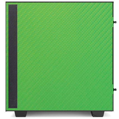 Green Carbon Fiber Specialty Material NZXT H510 Compact ATX Mid-Tower Case Skin