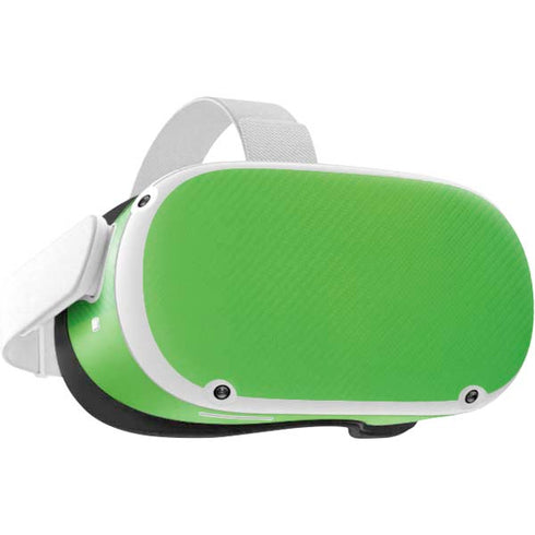 Green Carbon Fiber Specialty Material Oculus Quest 2 Skin