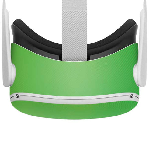 Green Carbon Fiber Specialty Material Oculus Quest 2 Skin