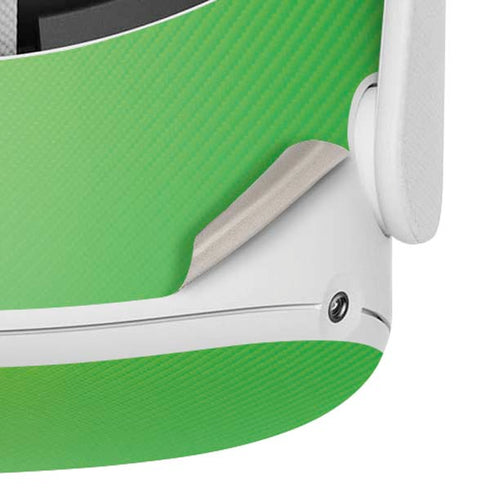 Green Carbon Fiber Specialty Material Oculus Quest 2 Skin