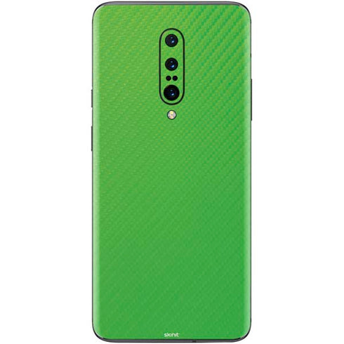 Green Carbon Fiber Specialty Material OnePlus 7 Pro Skin