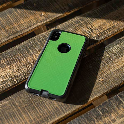 Green Carbon Fiber Specialty Texture Material Otterbox Commuter iPhone Skin
