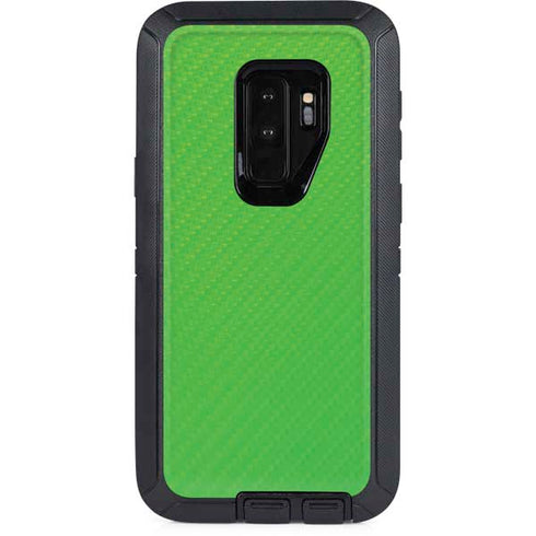 Green Carbon Fiber Specialty Texture Material Otterbox Defender Galaxy Skin
