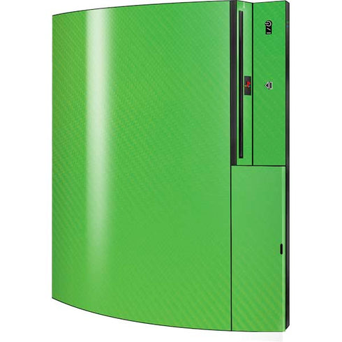 Green Carbon Fiber Specialty Material Playstation 3 & PS3 Skin