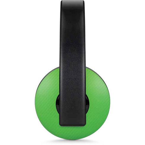 Green Carbon Fiber Specialty Material PlayStation 4 Gold Wireless Headset Skin
