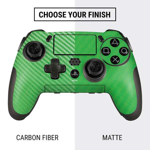 Green Carbon Fiber Specialty Material PlayStation Scuf Vantage 2 Controller Skin