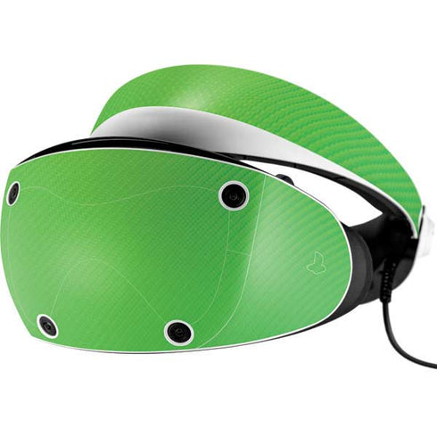 Green Carbon Fiber Specialty Material PlayStation VR2 Skin