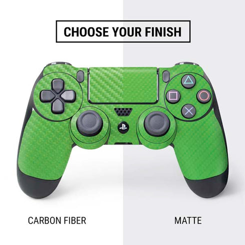 Green Carbon Fiber Specialty Material PS4 Controller Skin