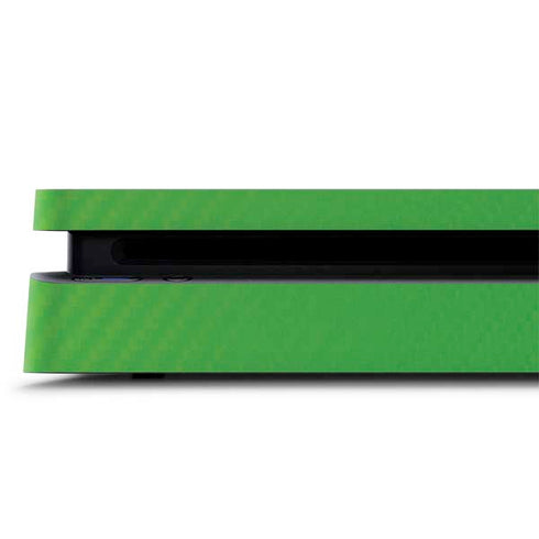 Green Carbon Fiber Specialty Material PS4 Slim Skin