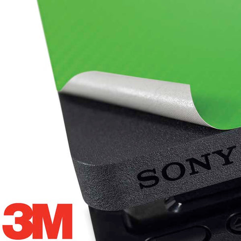 Green Carbon Fiber Specialty Material PS4 Slim Skin