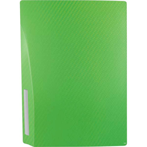 Green Carbon Fiber Specialty Material PS5 Console Skin