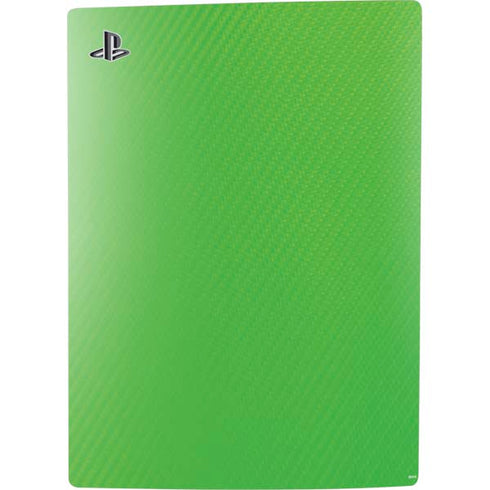Green Carbon Fiber Specialty Material PS5 Digital Edition Bundle Skin