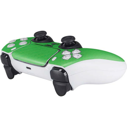 Green Carbon Fiber Specialty Material PS5 Controller Skin