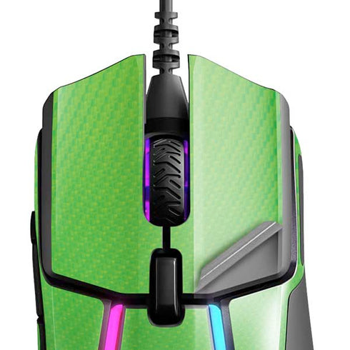 Green Carbon Fiber Specialty Material SteelSeries Rival 600 Gaming Mouse Skin