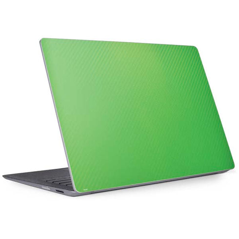 Green Carbon Fiber Specialty Material Surface Laptop 2 Skin