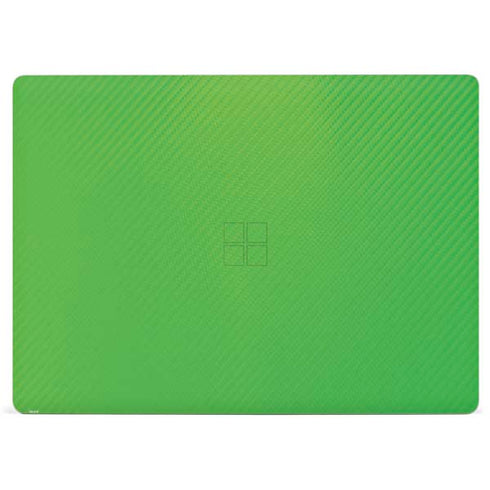 Green Carbon Fiber Specialty Material Surface Laptop 2 Skin