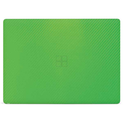 Green Carbon Fiber Specialty Material Surface Laptop 3 13.5in Skin