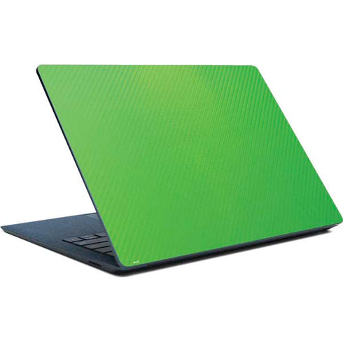 Green Carbon Fiber Specialty Material Surface Laptop Skin