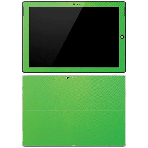 Green Carbon Fiber Specialty Material Surface Pro 3 Skin
