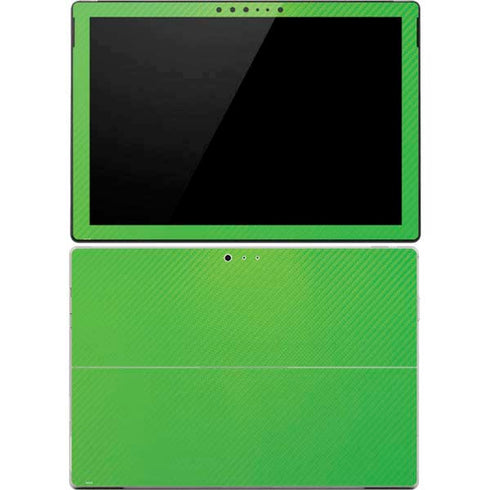 Green Carbon Fiber Specialty Material Surface Pro 4 Skin