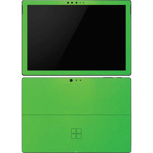 Green Carbon Fiber Specialty Material Surface Pro 6 Skin