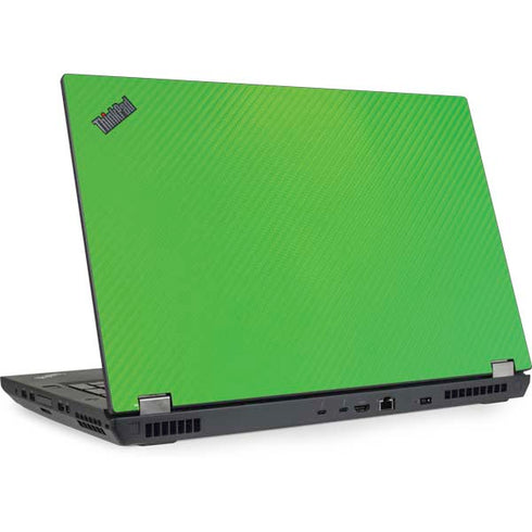 Green Carbon Fiber Specialty Texture Material Lenovo ThinkPad Skin