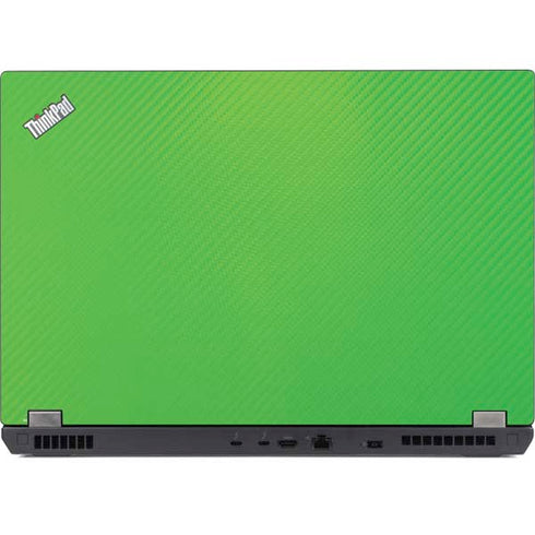 Green Carbon Fiber Specialty Texture Material Lenovo ThinkPad Skin
