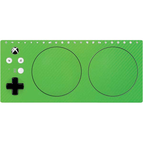 Green Carbon Fiber Specialty Material Xbox Adaptive Controller Skin