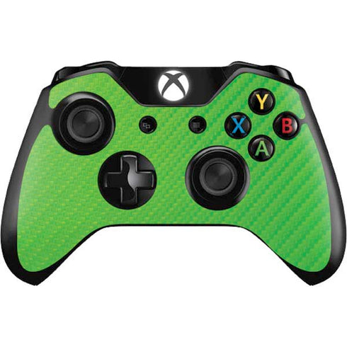 Green Carbon Fiber Specialty Material Xbox One Controller Skin