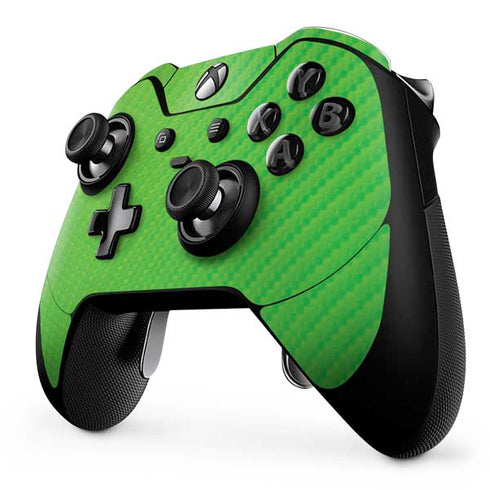 Green Carbon Fiber Specialty Material Xbox One Elite Controller Skin