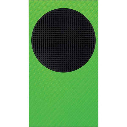 Green Carbon Fiber Specialty Material Xbox Series S Skins