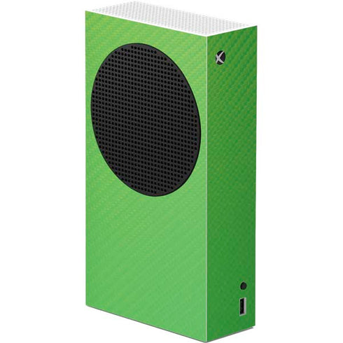 Green Carbon Fiber Specialty Material Xbox Series S Console Skin