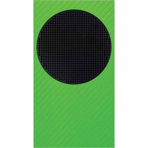 Green Carbon Fiber Specialty Material Xbox Series S Console Skin