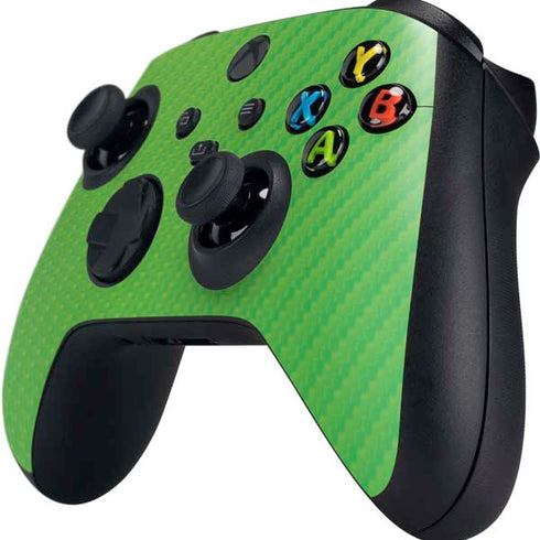 Green Carbon Fiber Specialty Material Xbox Series X Controller Skin