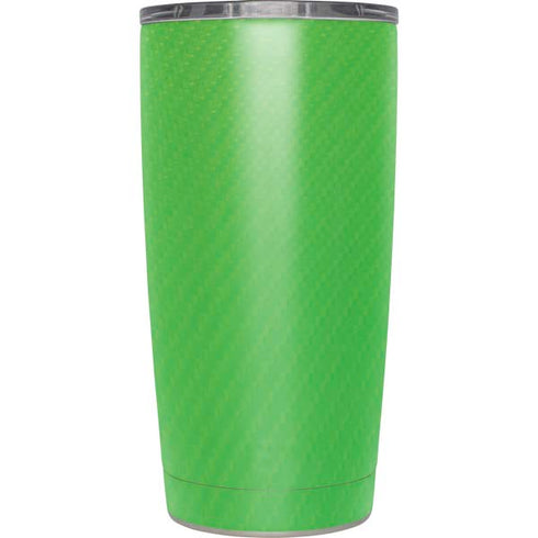 Green Carbon Fiber Specialty Texture Material Yeti 20oz Tumbler Skin