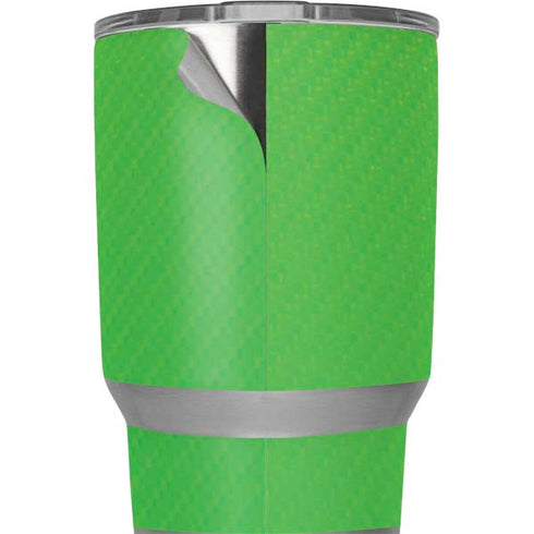 Green Carbon Fiber Specialty Texture Material Yeti 20oz Tumbler Skin