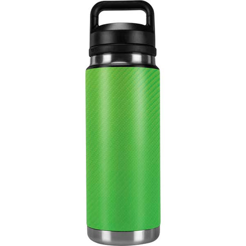 Green Carbon Fiber Specialty Texture Material YETI Rambler 26oz Bottle Skin
