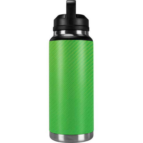 Green Carbon Fiber Specialty Texture Material YETI Rambler 36oz Bottle Skin