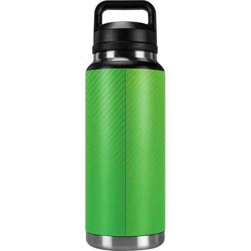 Green Carbon Fiber Specialty Texture Material YETI Rambler 36oz Bottle Skin